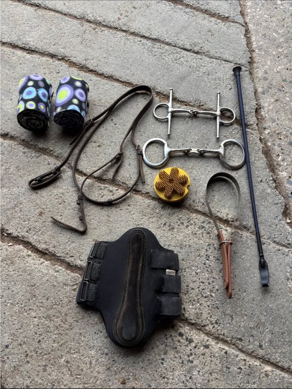Assorted Grooming & Tack Set - Black, Brown, Silver, Yellow, Multicolor